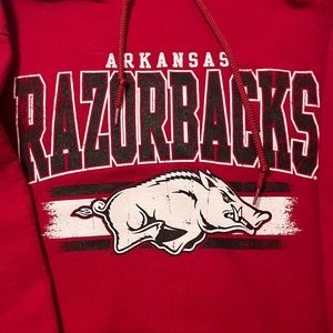 Mens large, Arkansas university, retro hoodie